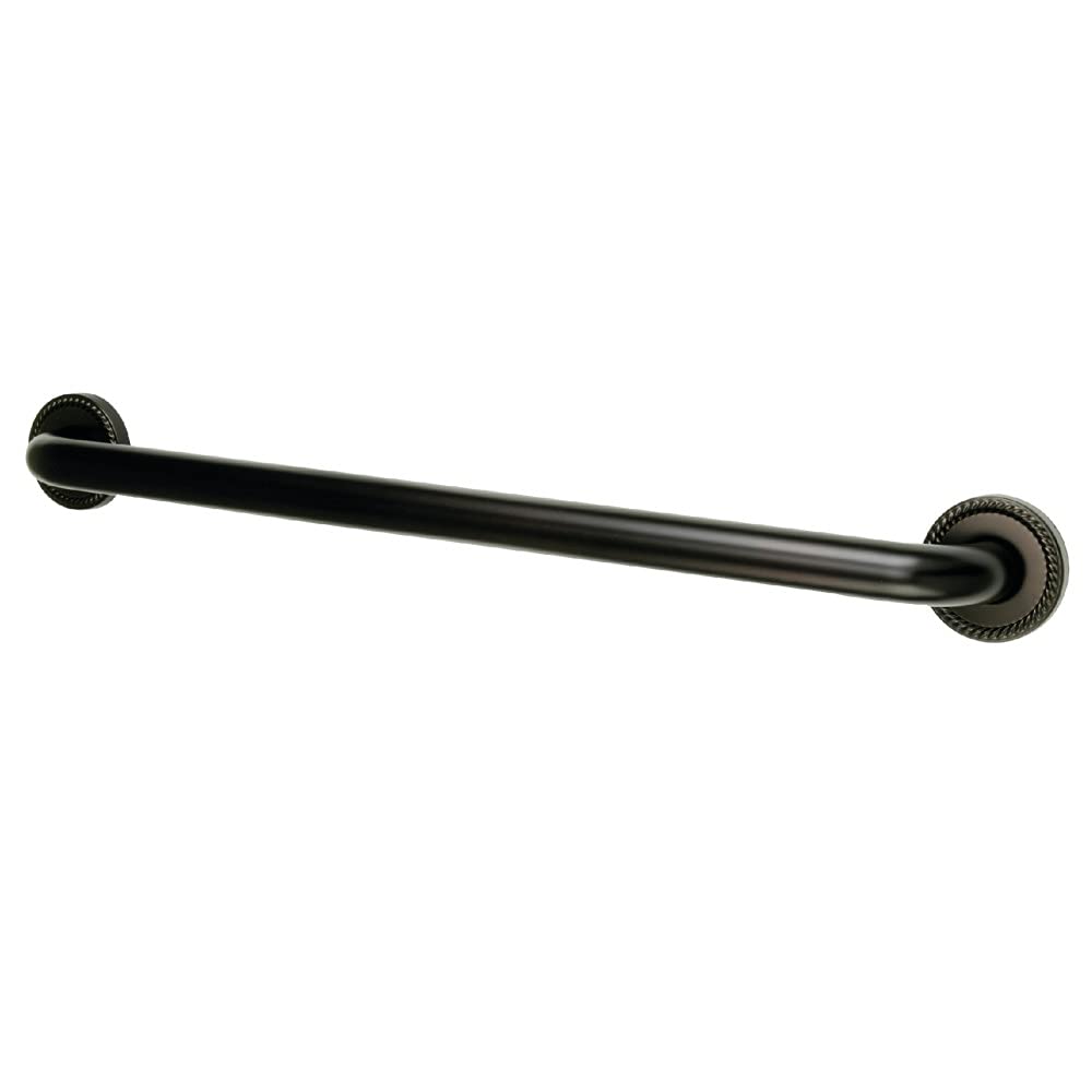 Kingston Brass DR814245 24-Inch Designer Grab Bar - Oil Rubbed Bronze Finish, 1.25-Inch Outer Diameter for Bathroom Safety & ADA Compliance - Perfect for Showers, Bathtubs & Elderly Accessibility
