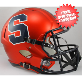 Syracuse Orangemen Replica Speed Football Helmet - Authentic NCAA Collectible for Fans & Decor | Perfect for Game Day, Man Cave, and Sports Memorabilia Displays