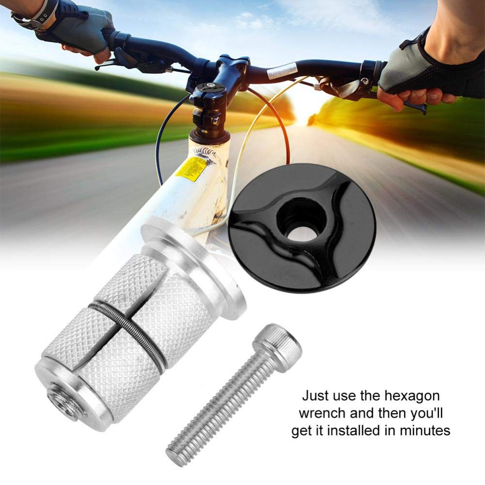 Keenso Bike Stem Headset - Lightweight Aluminum Alloy 1/1.25 Inch Fork Expander Top Cap for MTB/Road Bikes | Perfect for Cycling, Commuting & Mountain Biking
