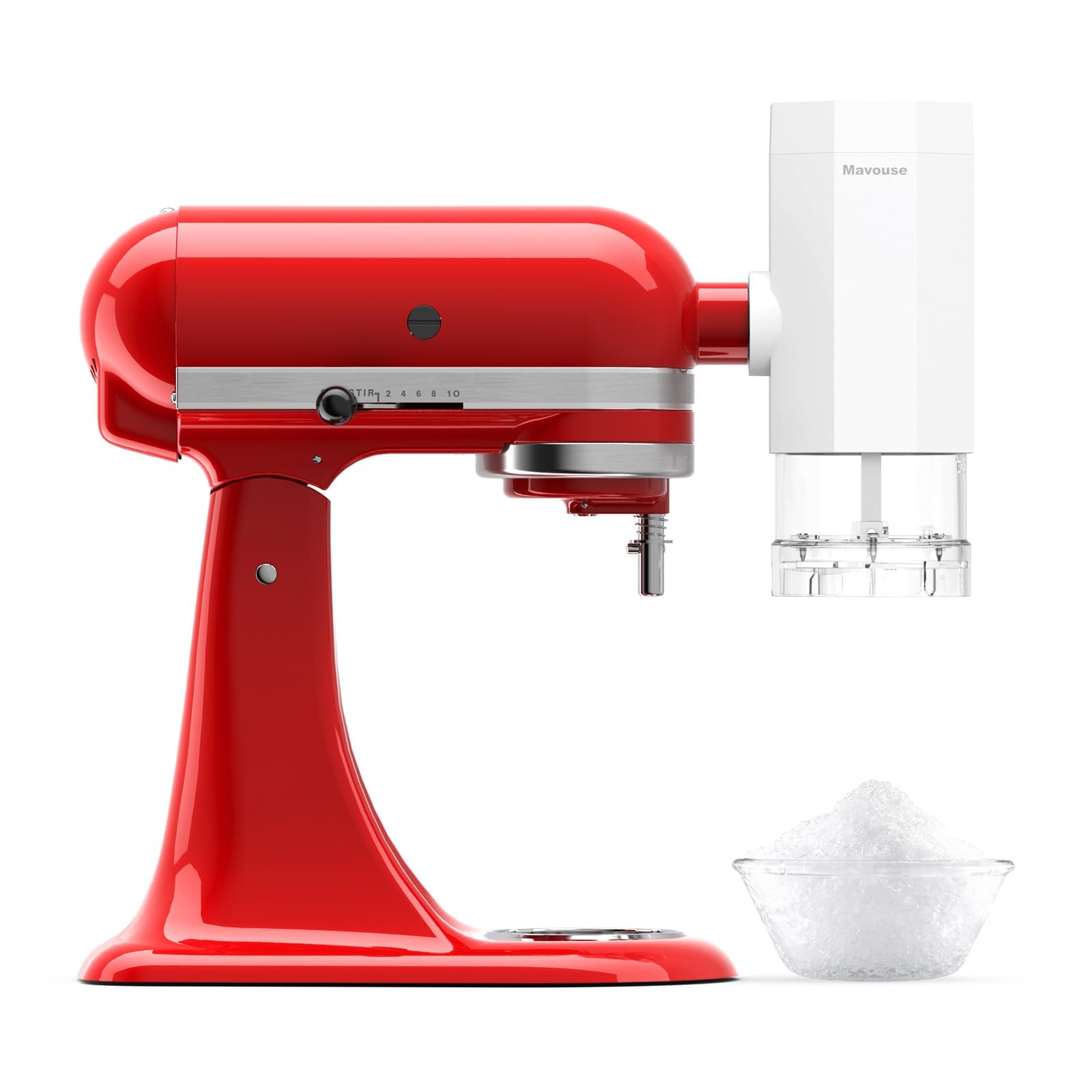 KitchenAid Stand Mixer Shave Ice Attachment - Snow Cone & Shaved Ice Maker with Dual Blades (Coarse/Fine) + 8 Ice Molds - Perfect for Home Parties, Summer Treats & DIY Frozen Desserts