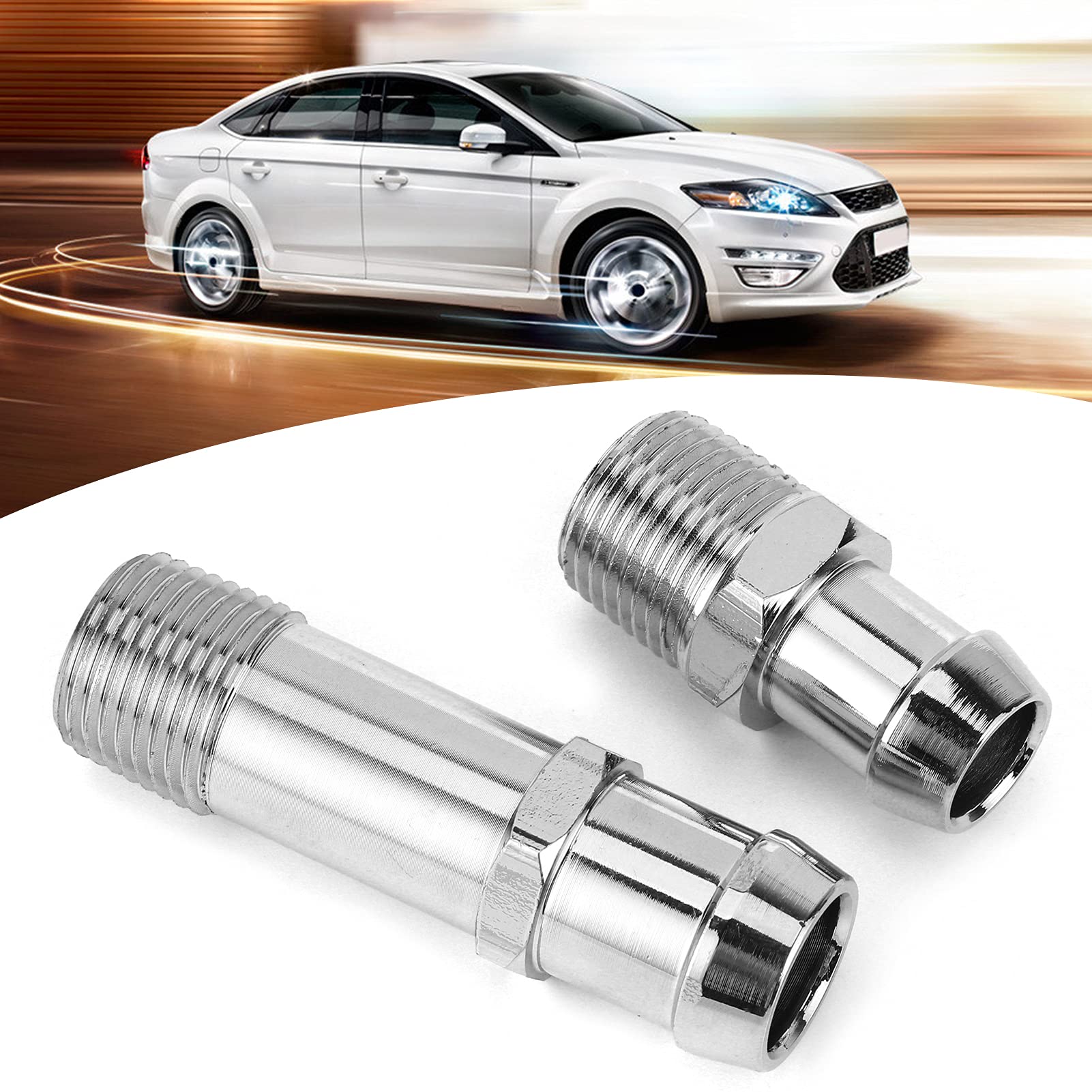 Universal Heater Hose Fitting - 2PCS Straight Connector for 3/4