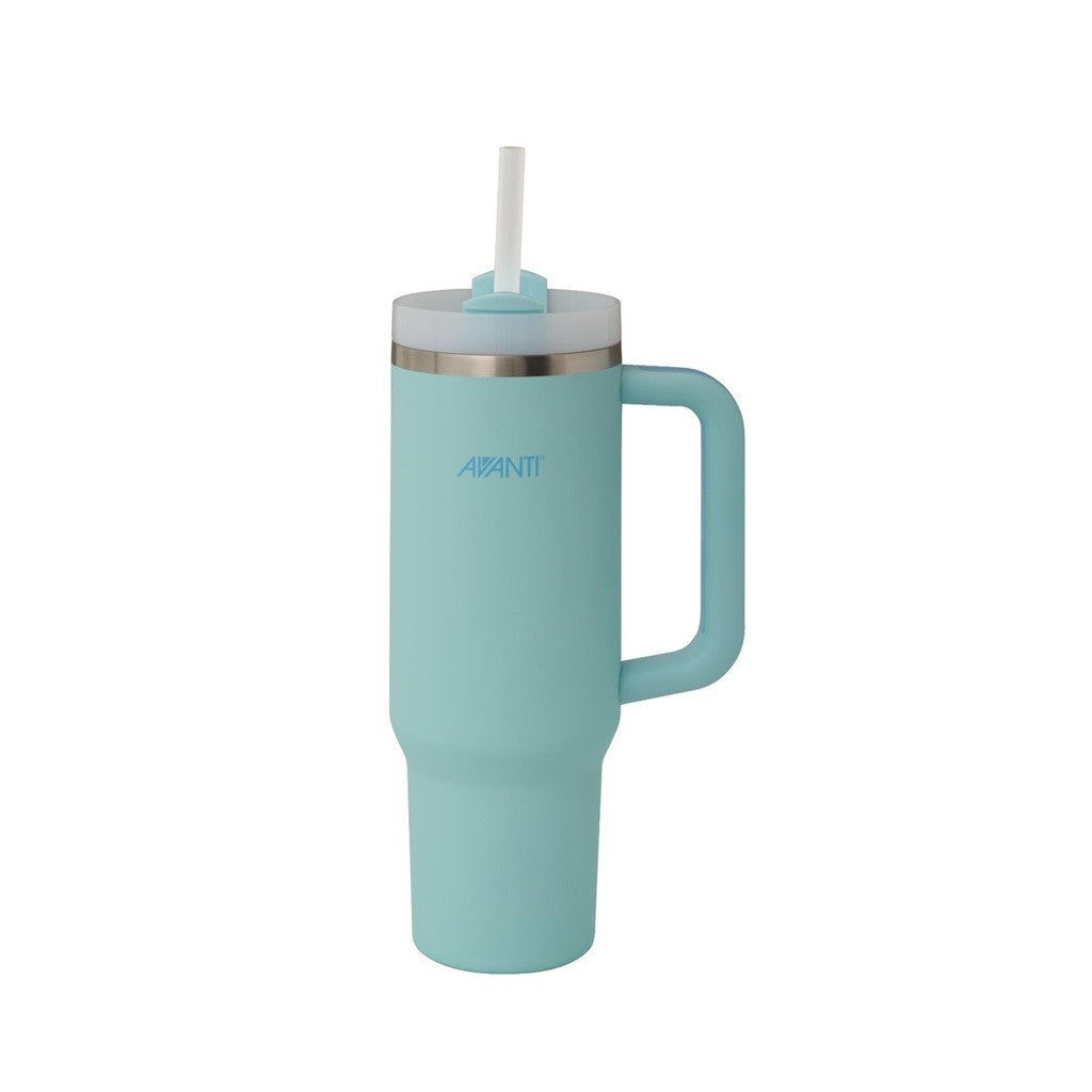 Avanti Hydroquench 1L Water Bottle with 2 Lids - Insulated Stainless Steel Thermos for Hot & Cold Drinks | Perfect for Gym, Hiking, Travel & Office Use