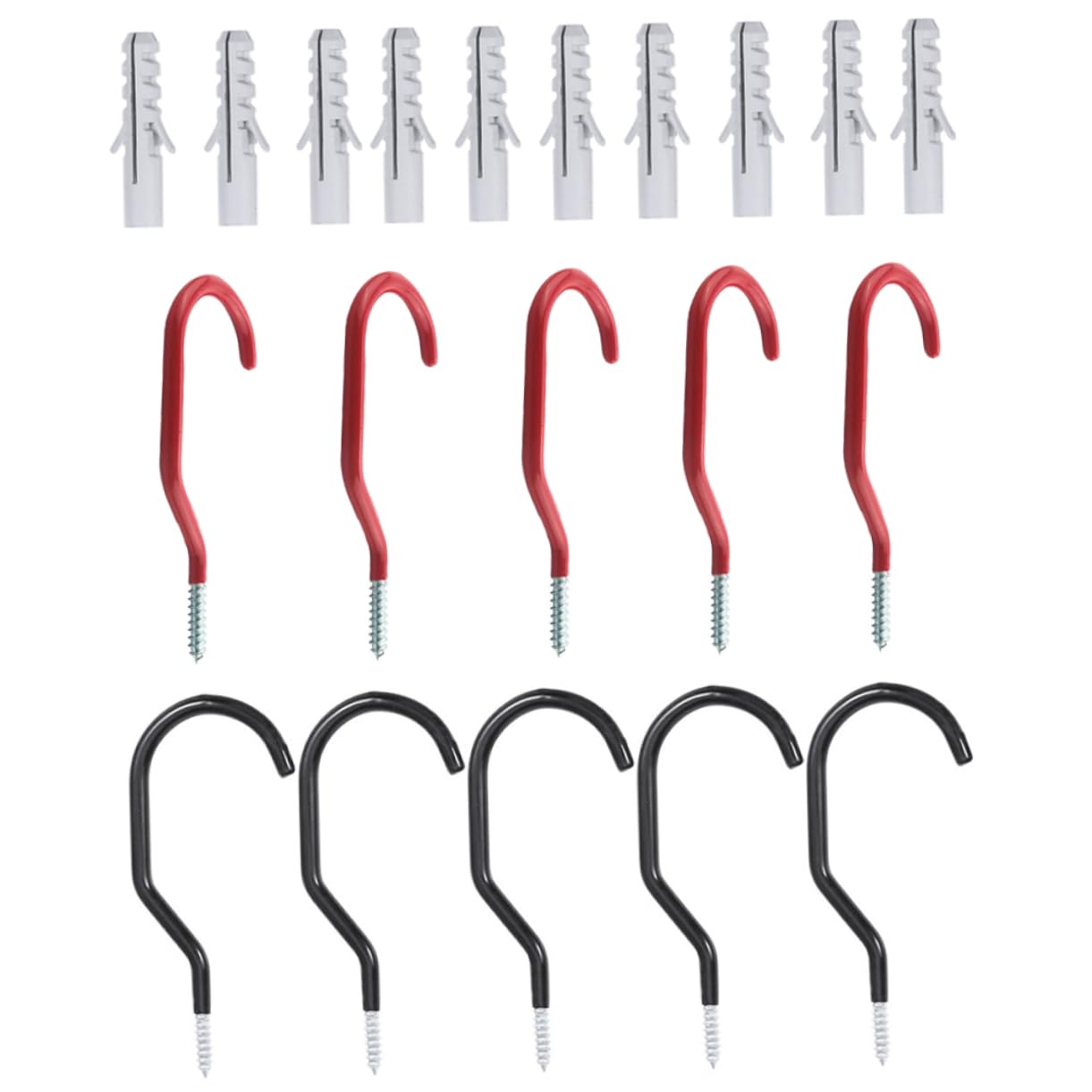 KITANDOVE 10 Pack Heavy Duty Bike Hooks - Wall Mount Bike Storage Rack, Steel Screw-in Hooks for Garage, Shed & Home Organization - Perfect for Hanging Bicycles, Helmets & Gear