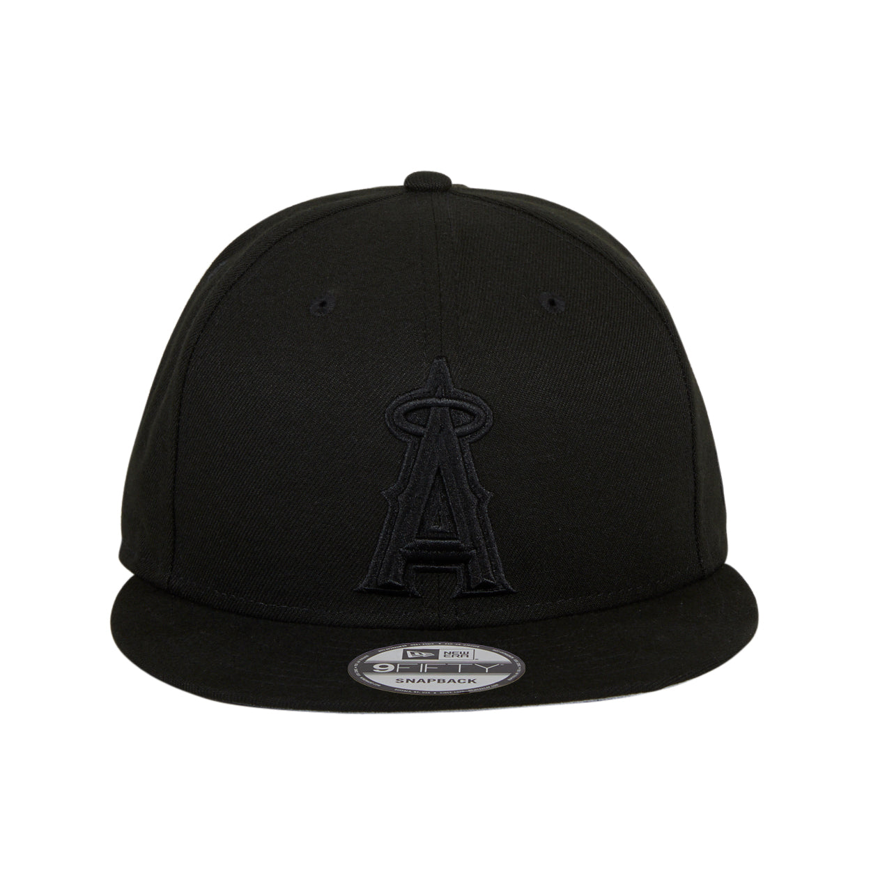New Era 9Fifty MLB Basic Los Angeles Angels Snapback Hat - Black | Official MLB Licensed Baseball Cap for Men & Women | Perfect for Games, Streetwear & Fan Collections
