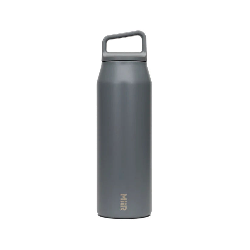 MiiR 32oz Wide Mouth Water Bottle - Insulated Stainless Steel, Leak Proof, BPA Free, Perfect for Hiking, Camping & Outdoor Activities | Basal Gray
