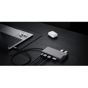 Alogic Universal 12-in-1 Mini Docking Station with Triple Full HD Display | 100W Power Delivery | USB-C & USB-A Ports | HDMI, VGA, RJ45 | Supports 3 Displays (1920x1080) for Laptop, Notebook, MacBook - Perfect for Home Office, Gaming & Multi-Tasking