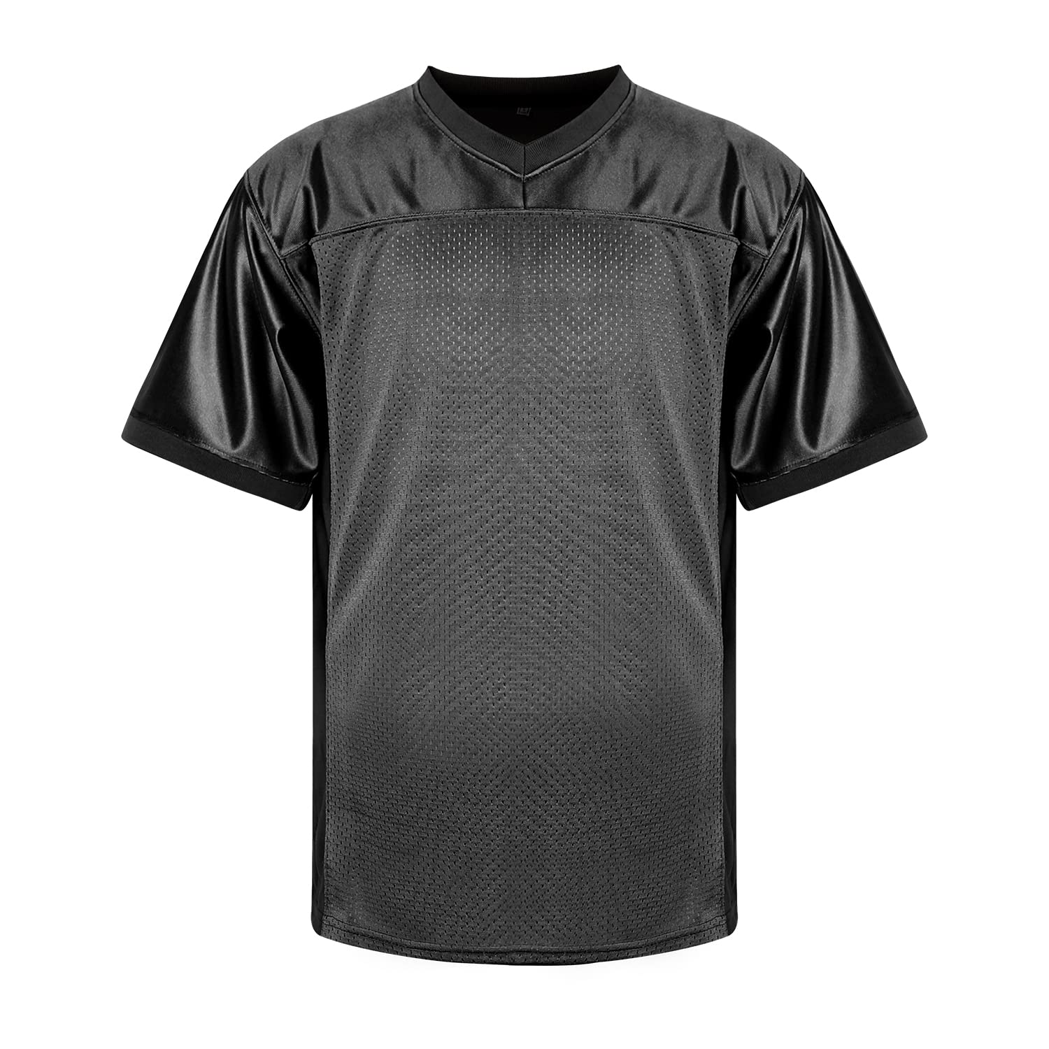Men's Blank Football Jerseys - Mesh Polyester Plain Pullover Sports Shirts Sizes S-3XL in Black, White & Grey | Perfect for Team Uniforms, Training & Game Day