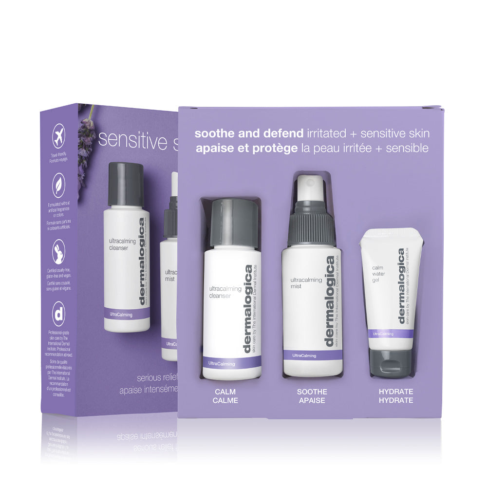 Sensitive Skin Rescue Kit - Gentle Soothing Care for Dry, Irritated & Allergy-Prone Skin | At-Home Facial Treatment & Daily Skincare Routine for Sensitive Skin Types