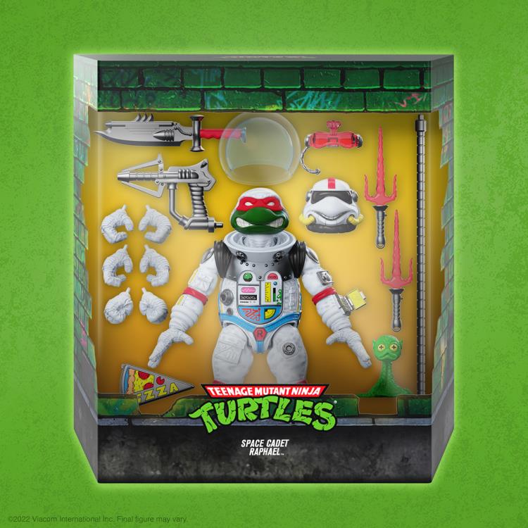 Teenage Mutant Ninja Turtles ULTIMATES! Space Cadet Raphael Action Figure - Collectible TMNT Toy for Kids & Adults - Perfect for Display, Play & Gifts