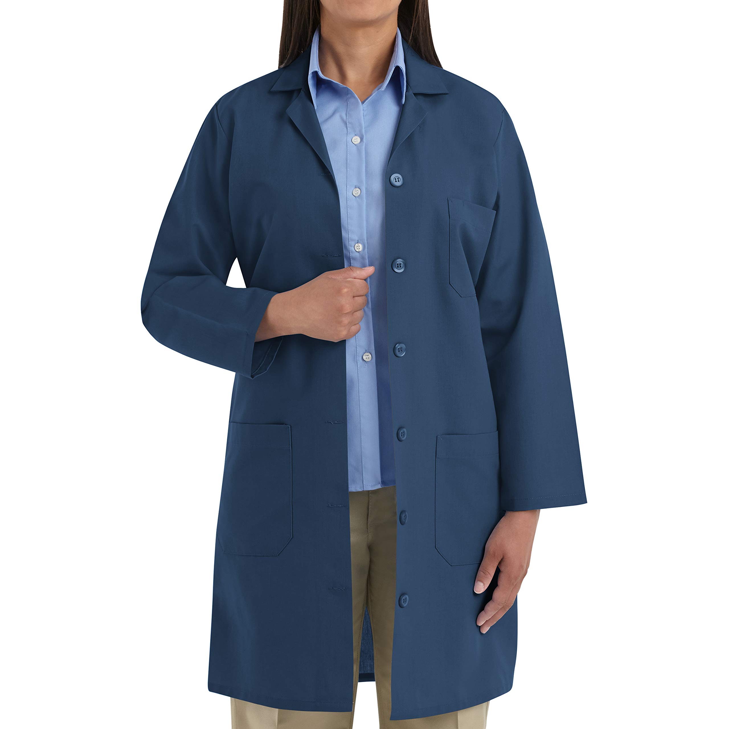 Red Kap Women's Lab Coat - Professional White Laboratory Coat for Women Scientists, Doctors & Nurses - Perfect for Medical, Research & School Science Labs