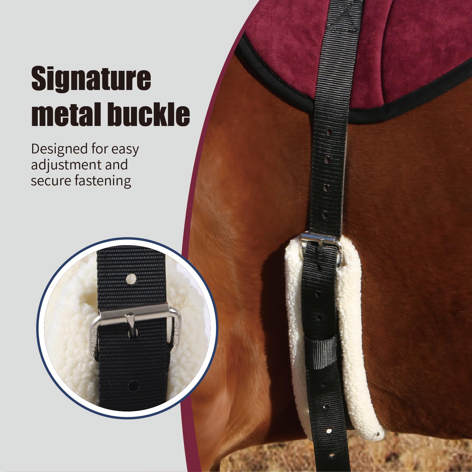 Harrison Howard Anti-Slip Bareback Pad with Side Pockets - Extra Thick Ergonomic Design for Maximum Horseback Riding Support - Perfect for Trail Riding, Dressage & Equestrian Training