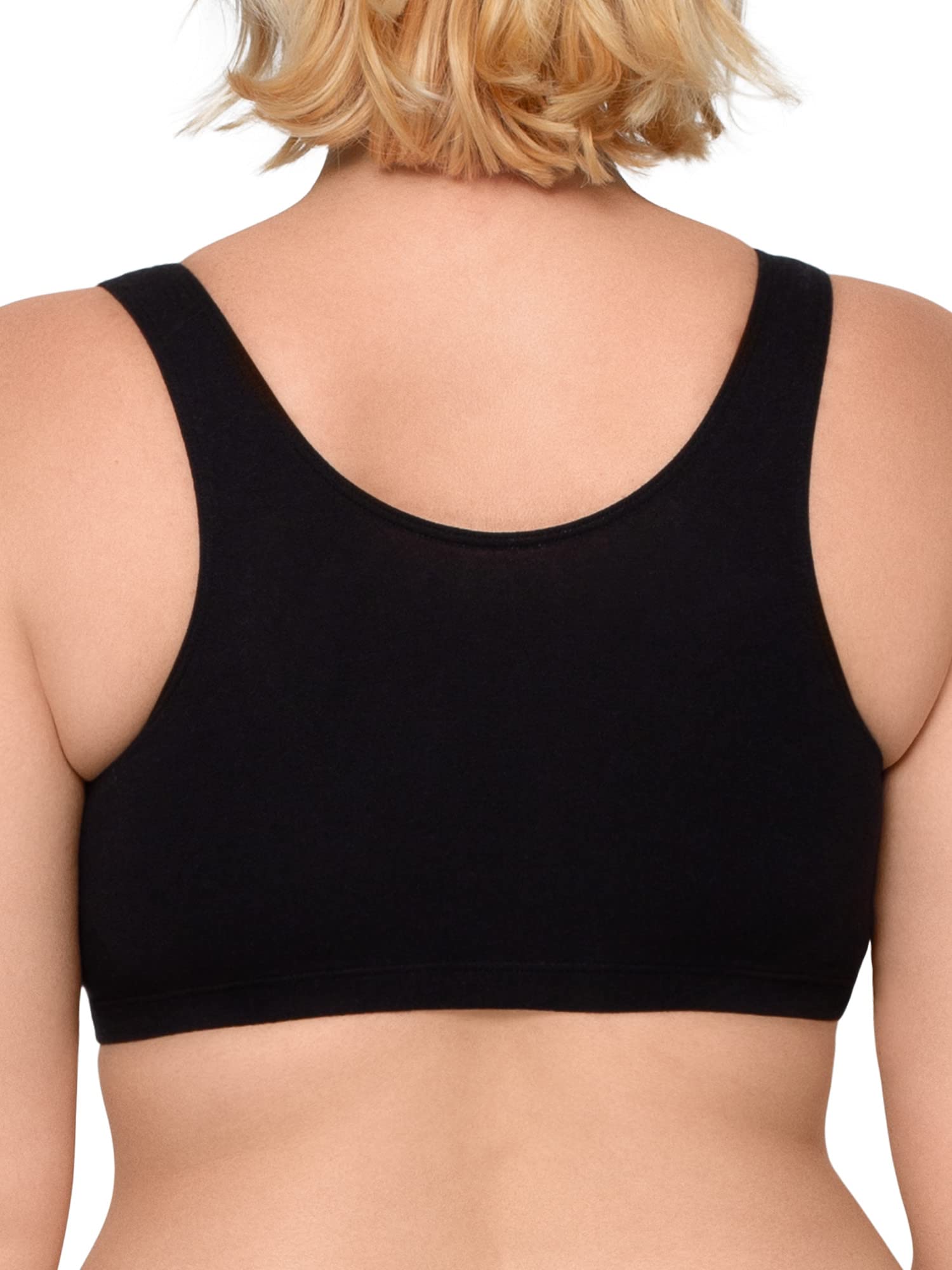 Fruit of the Loom Women's Cotton Tank Bra - Soft Comfortable Wirefree Bralette with Breathable Fabric for Everyday Wear, Yoga & Lounge