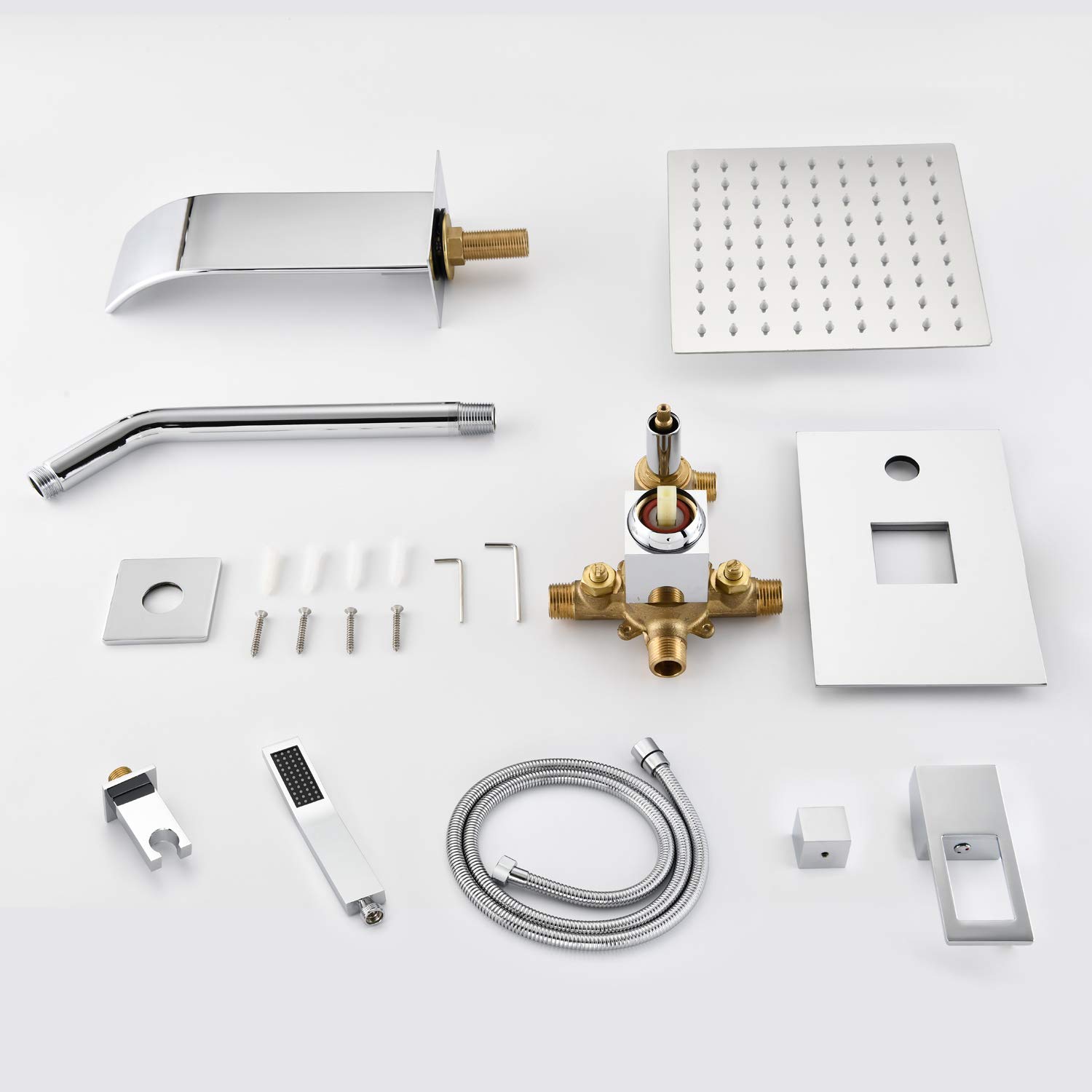 Premium Chrome Shower System Set - 8