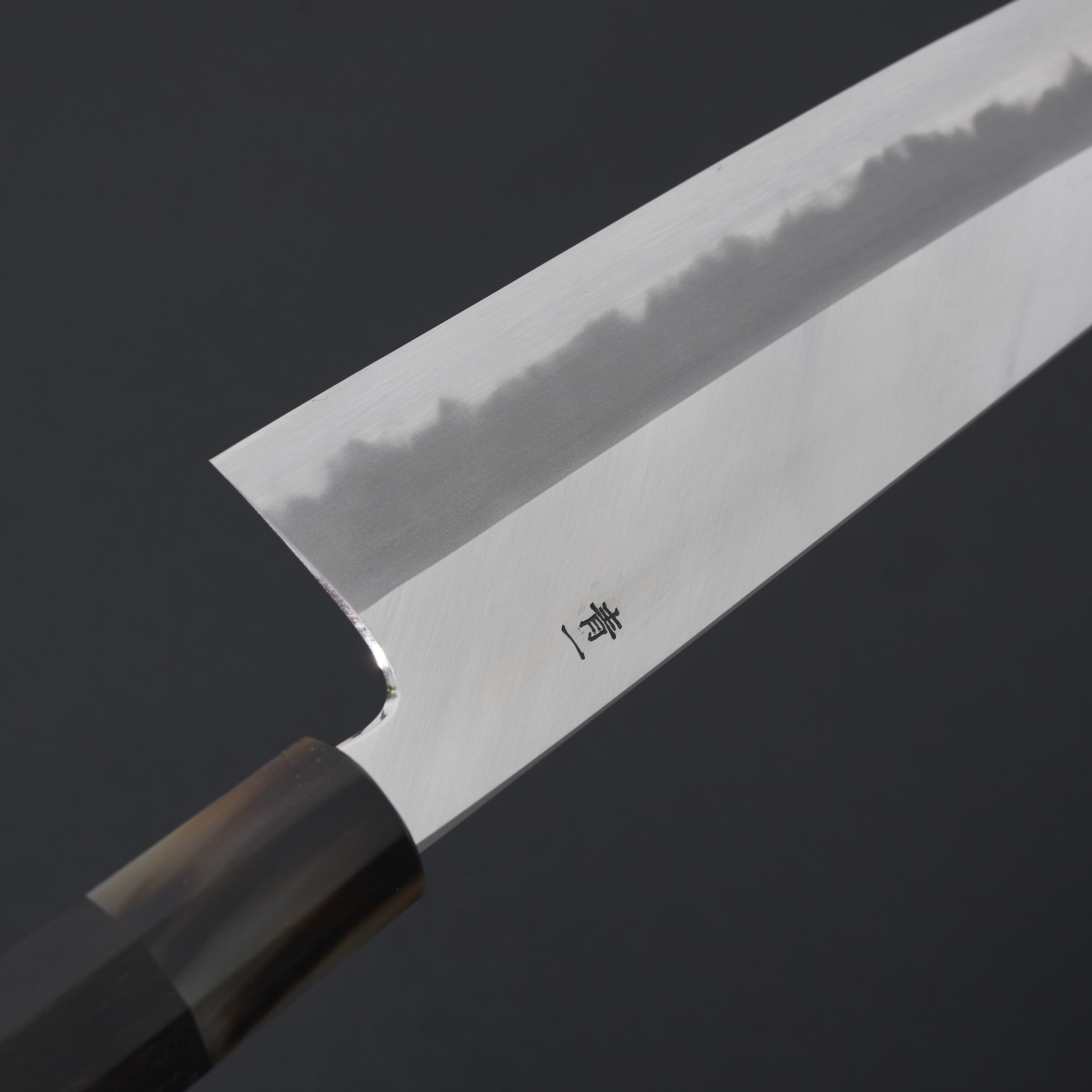 Premium Hitohira Tanaka Kyuzo Blue #1 Japanese Kiritsuke Gyuto Knife 240mm - High Carbon Steel Blade with Taihei Ebony Handle (Extra Height & Saya Included) - Ideal for Professional Chefs & Sushi Masters