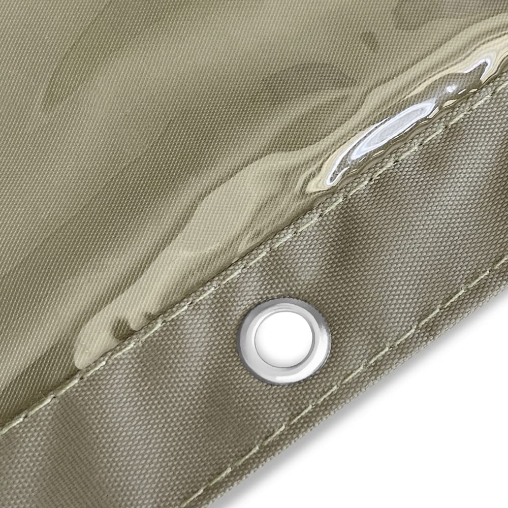3-Pack Dark Grey 3-Ring Binder Pencil Pouch with Zipper Closure - Large Capacity Clear Window Pencil Case with Reinforced Grommets for School, Office & College Organization Supplies