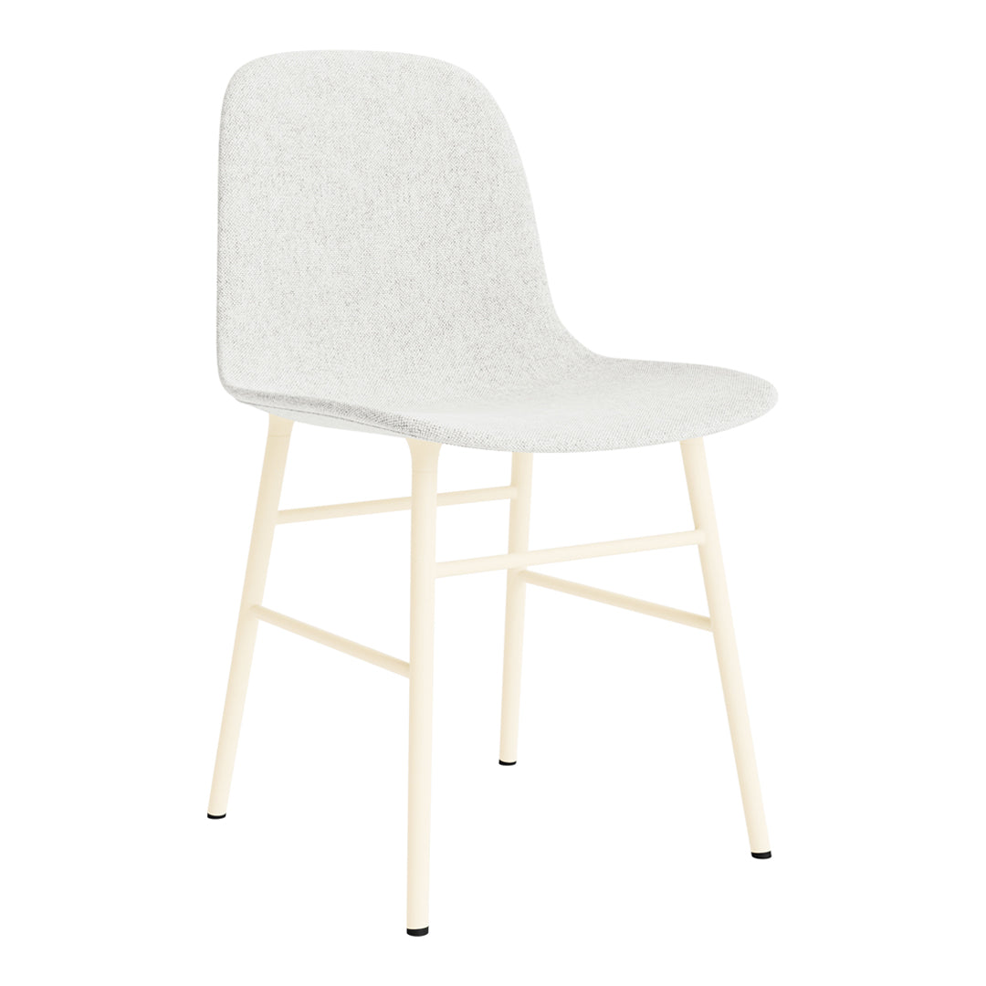Modern Form Chair with Sturdy Metal Legs & Soft Upholstery - Perfect for Home Office, Living Room & Dining Room Decor