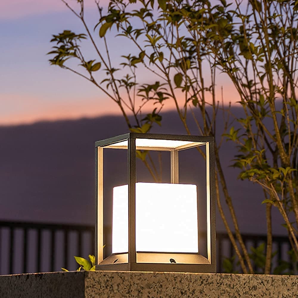 Waterproof IP65 Acrylic LED Column Light - E27/Solar Powered Outdoor Landscape Light for Balcony, Lawn, Garden & Pathway Lighting
