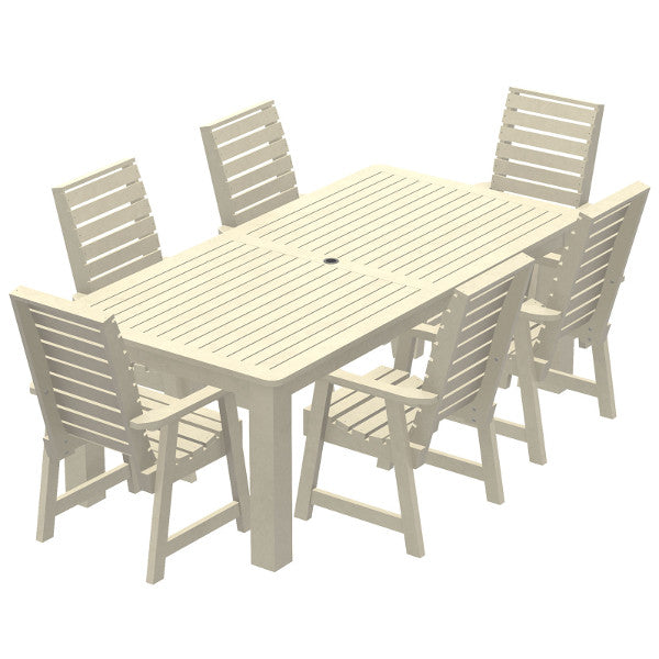 Glennville 7-Piece Dining Set - Modern Wooden Table & Chairs for Kitchen, Dining Room, Patio | Perfect for Family Meals & Entertaining Guests