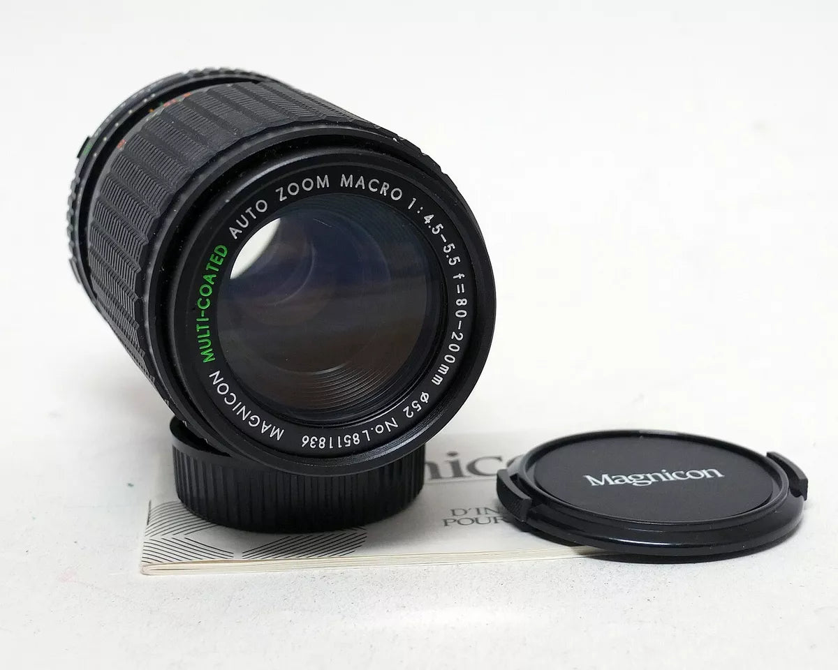 Magnicon 80-200mm f/4.5-5.6 Macro Lens for Sony MD Mount - Perfect for Portrait, Wildlife & Close-Up Photography
