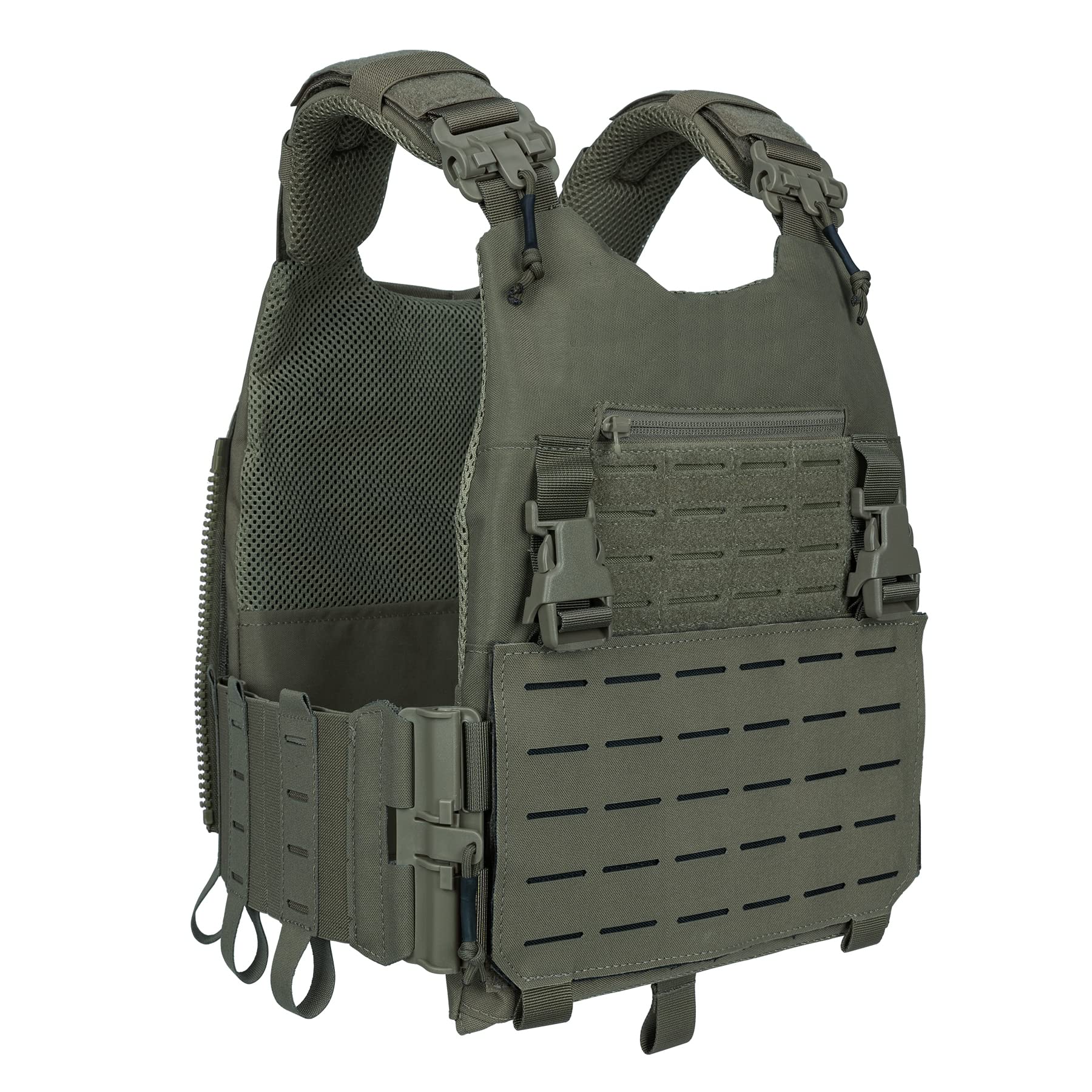IDOGEAR Tactical Combat Vest for Hunting, Airsoft & Outdoor Training - Ranger Green - Durable Military Gear for Adventure & Survival Scenarios