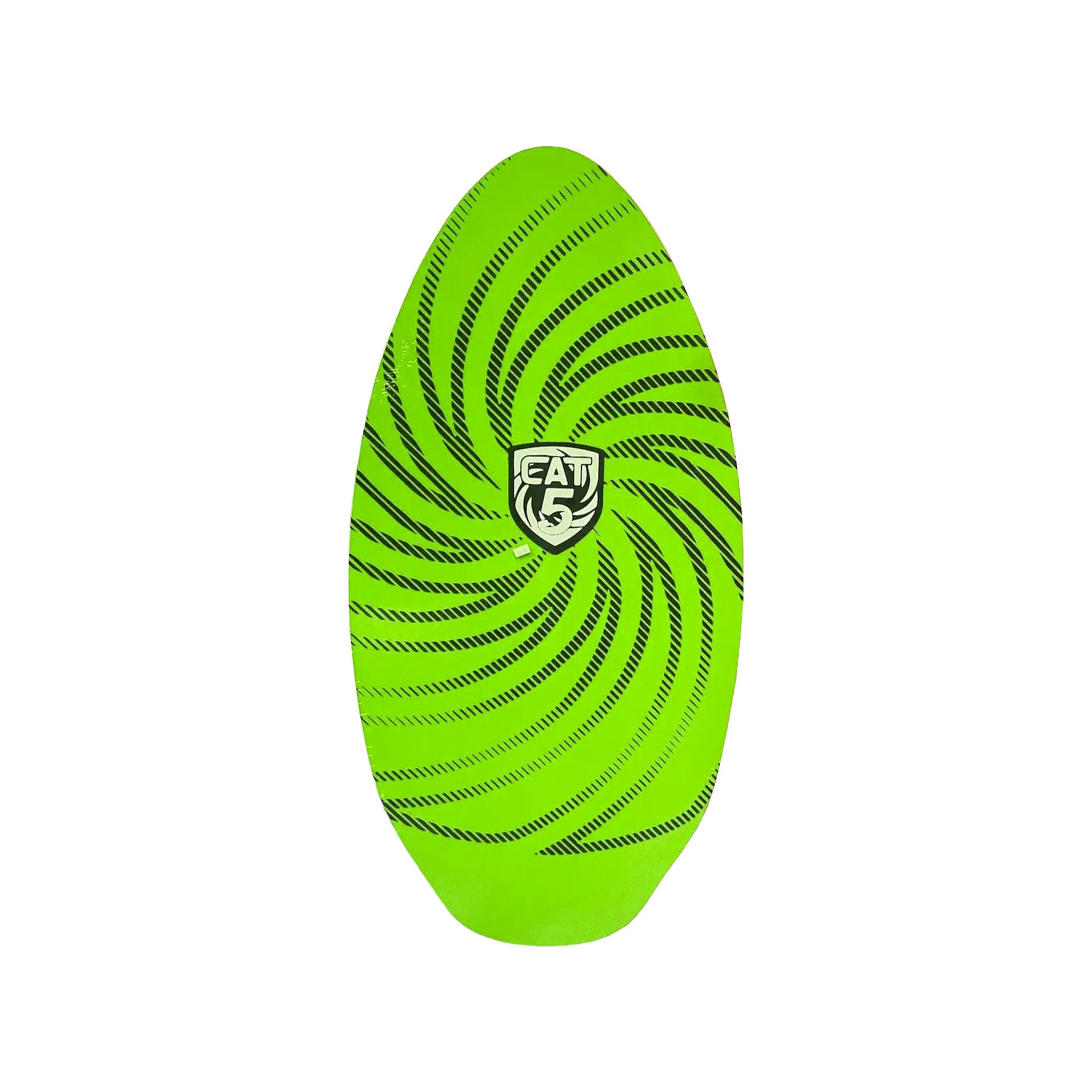 Premium Green Cat 5 Spiral 41 Skimboard for Beach Waves & Shore Break - Perfect for Kids & Adults Surfing, Skimming & Water Sports Fun