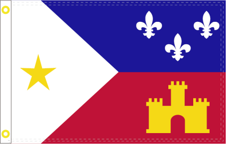Acadiana 3'x5' Flag - Premium ROUGH TEX® 68D Outdoor Fabric - Perfect for Louisiana Pride, Home Decor & Outdoor Events