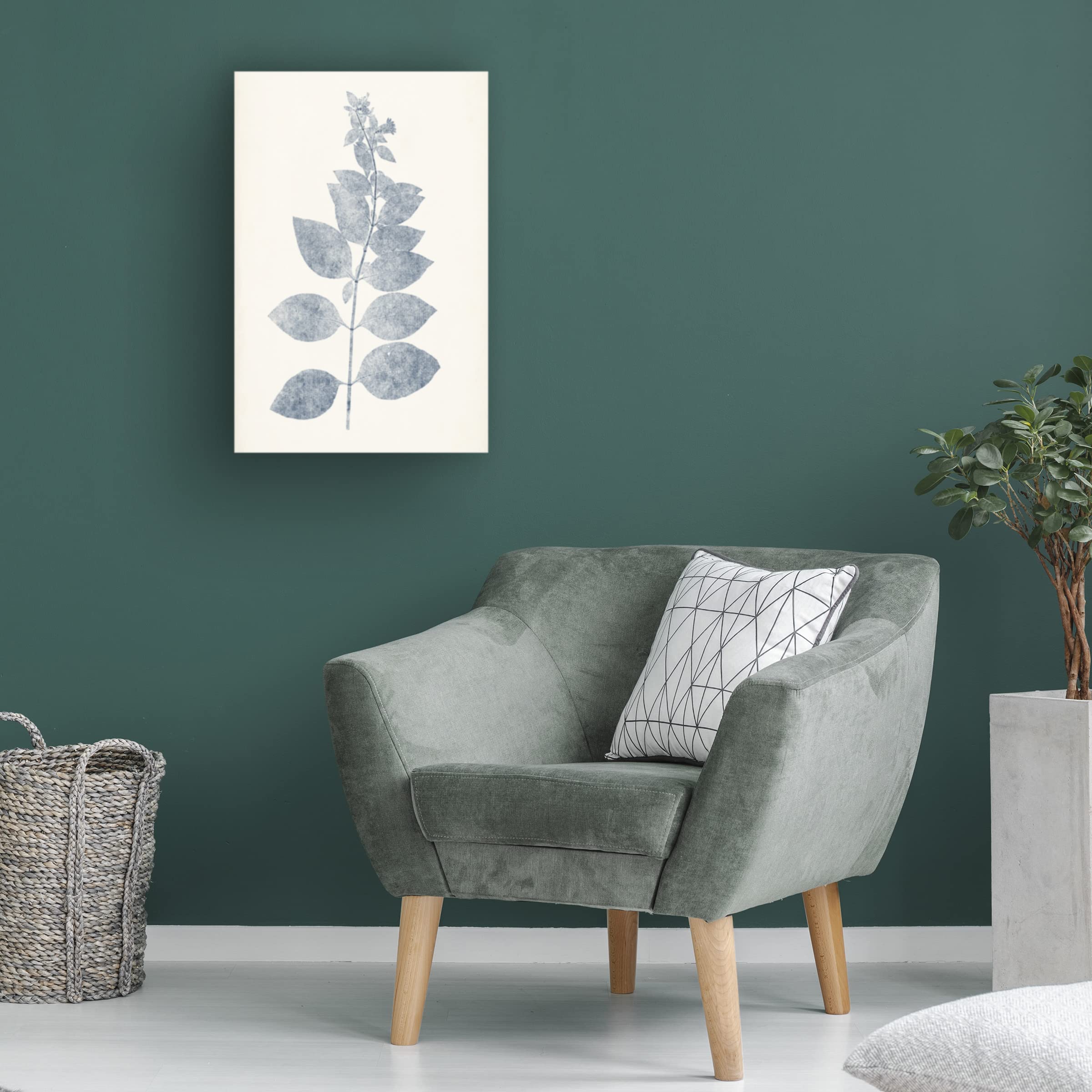 Trademark Fine Art 'Navy Botanicals IX' Canvas Wall Art Print by Vision Studio - Perfect for Living Room, Bedroom & Office Decor