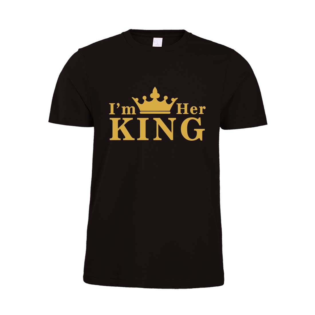 ANRevelinCN Couple T-Shirts - 'I'm His Queen' & 'I'm Her King' Matching Outfits for Couples | Perfect for Anniversaries, Valentine's Day & Romantic Getaways
