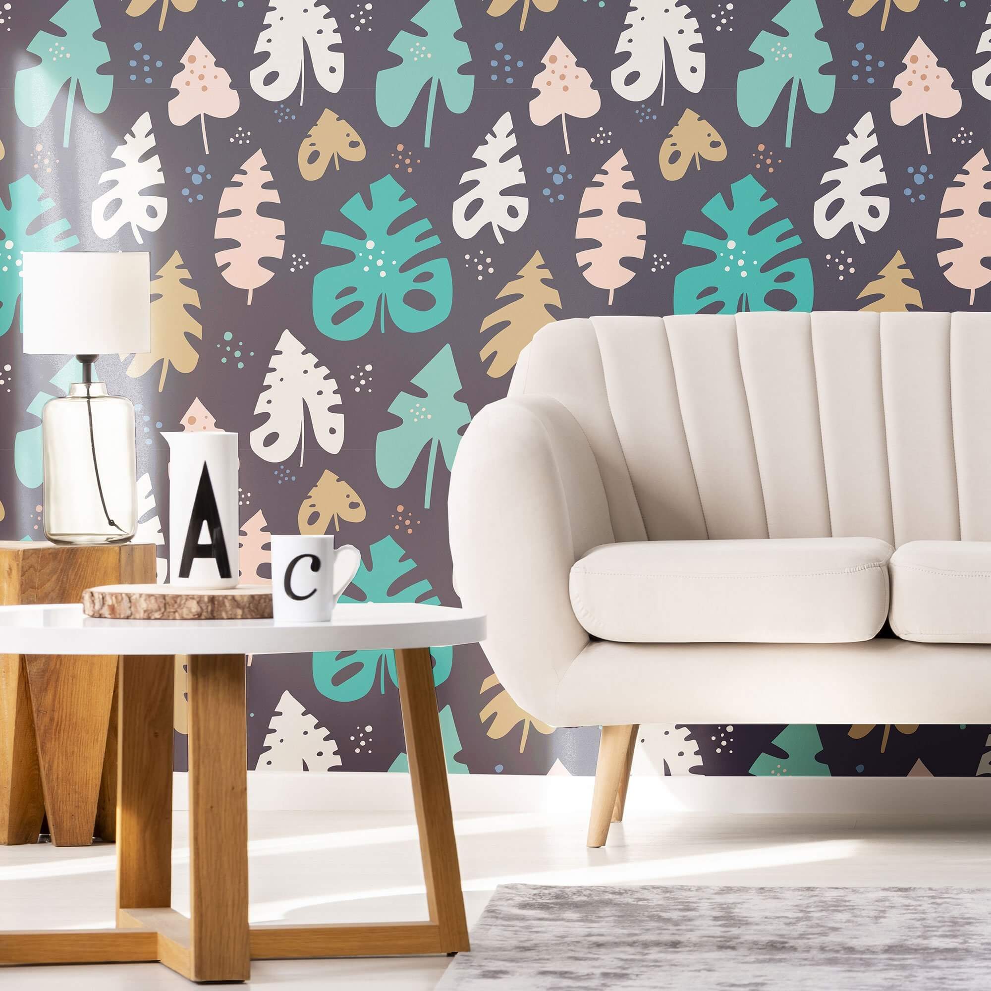 Blue Botanical Floral Peel and Stick Removable Wallpaper - Self-Adhesive Wall Decor for Bedroom, Nursery, Living Room & Office