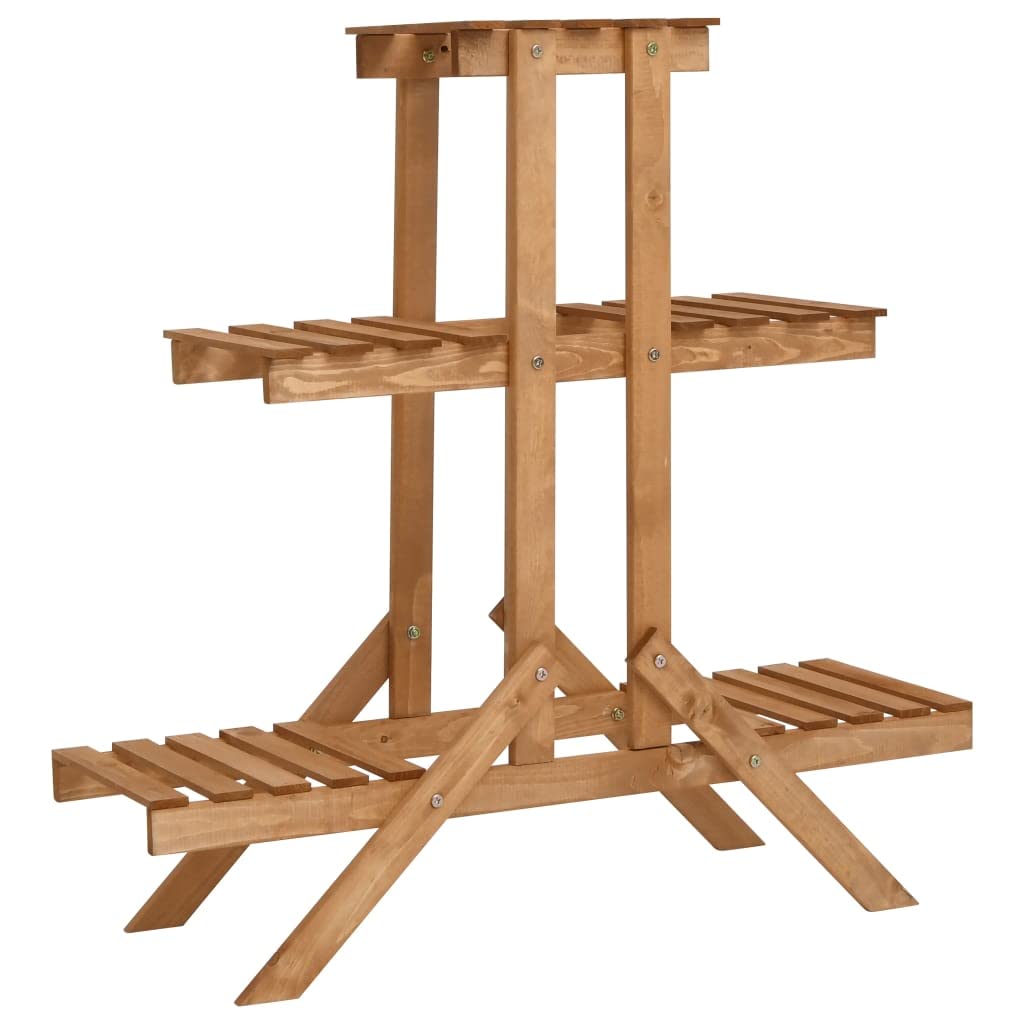 Estink 3-Tier Plant Stand with 11 Lb Capacity - Sturdy Flower Pot Shelf for Indoor/Outdoor Use - Perfect for Living Room, Balcony, Garden & Patio Decor - Ideal for Displaying Plants, Flowers & Home Decor
