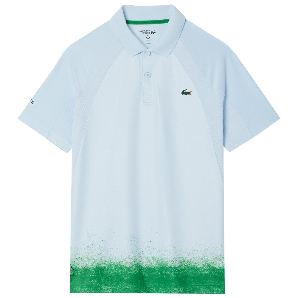Lacoste Men's Medvedev X Tennis Polo Shirt - Light Blue | Breathable & Stylish for Casual & Sports Wear
