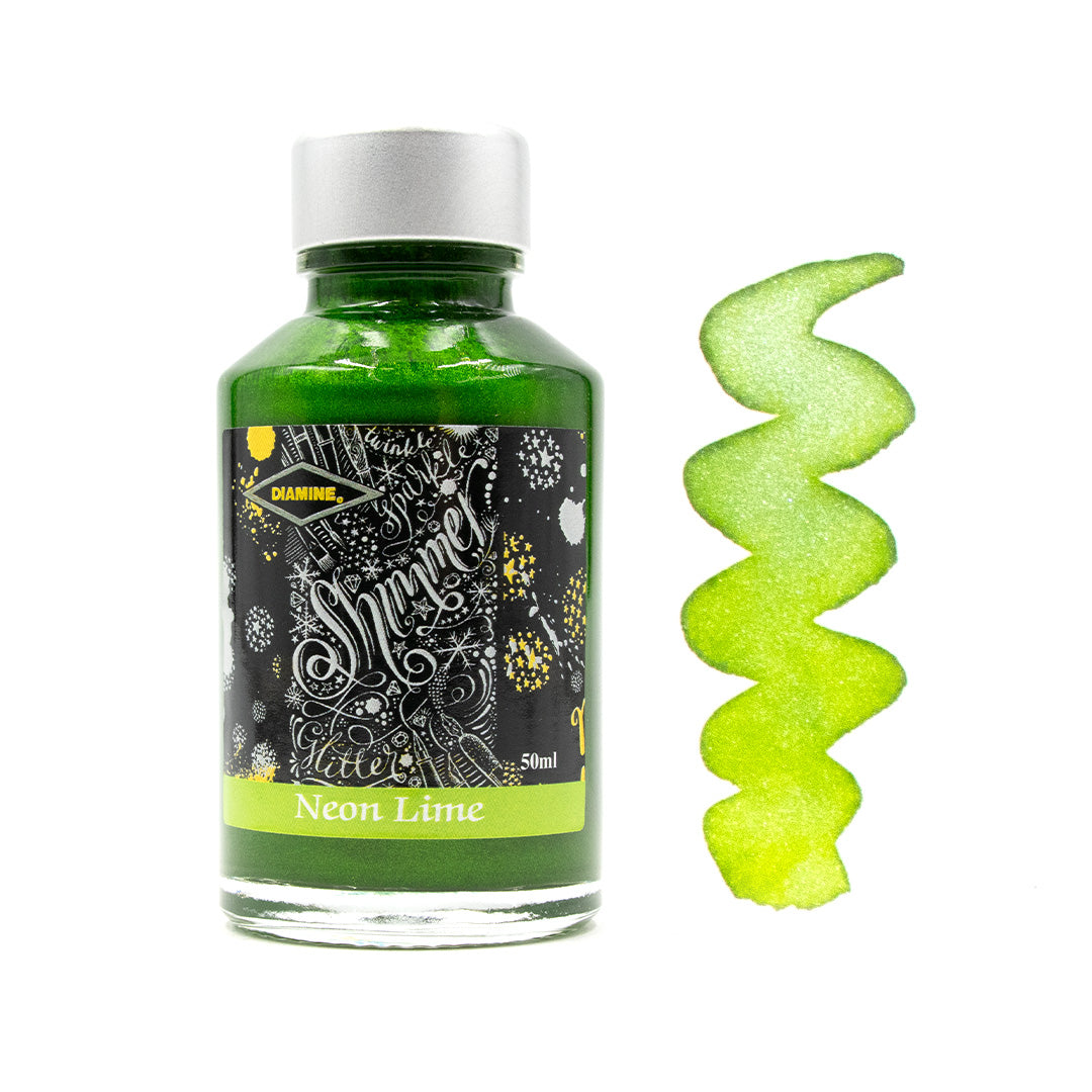 Diamine Shimmering Ink 50ml - Metallic Calligraphy & Fountain Pen Ink for Artistic Writing, Journaling, and Creative Projects