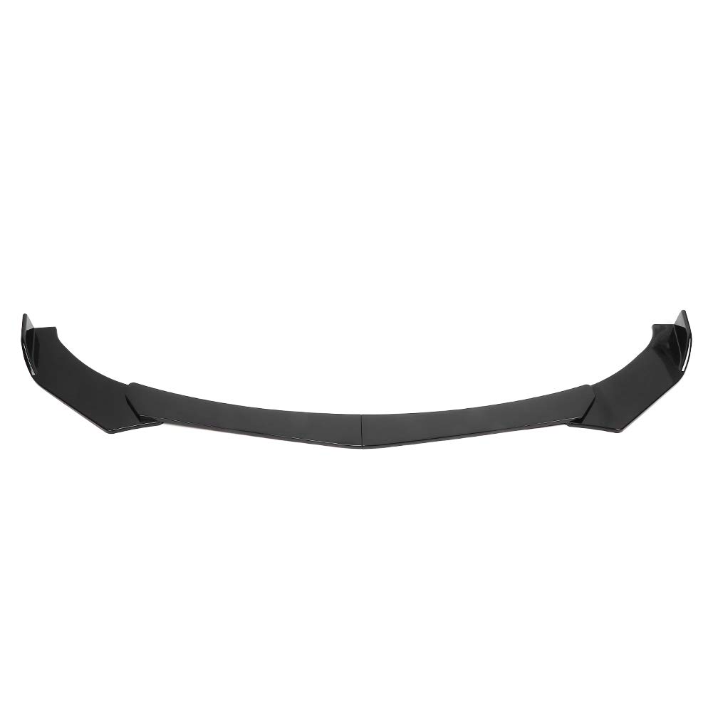 Universal Front Bumper Lip Spoiler - Matte Black ABS Plastic Front Lip Kit Compatible with Toyota Camry/Corolla (2018-2023) - Enhances Sporty Look & Improves Aerodynamics for Street Racing & Car Shows