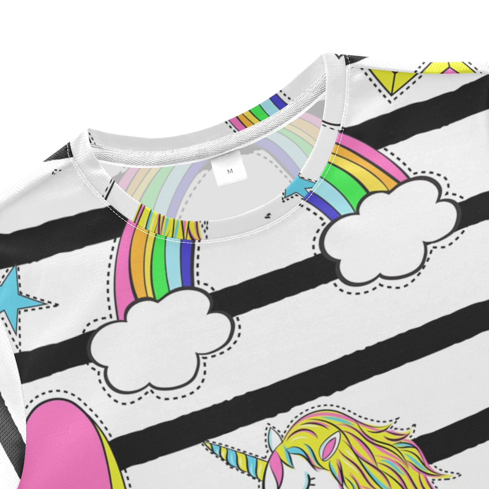 Cartoon Unicorn Rainbow Boys Summer Outfit Set - Cute Shorts & T-Shirt Playwear for Toddlers & Kids | Perfect for Outdoor Play, Beach & Birthday Parties