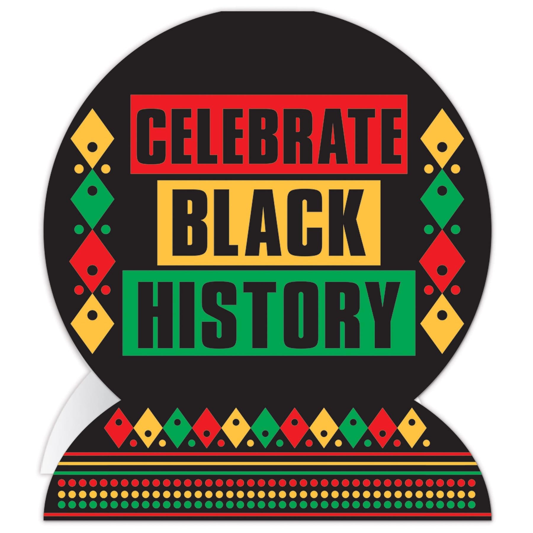 12-Pack Beistle 3D Black History Month Celebration Centerpieces - Perfect for Classroom Decorations, Party Supplies & Cultural Events