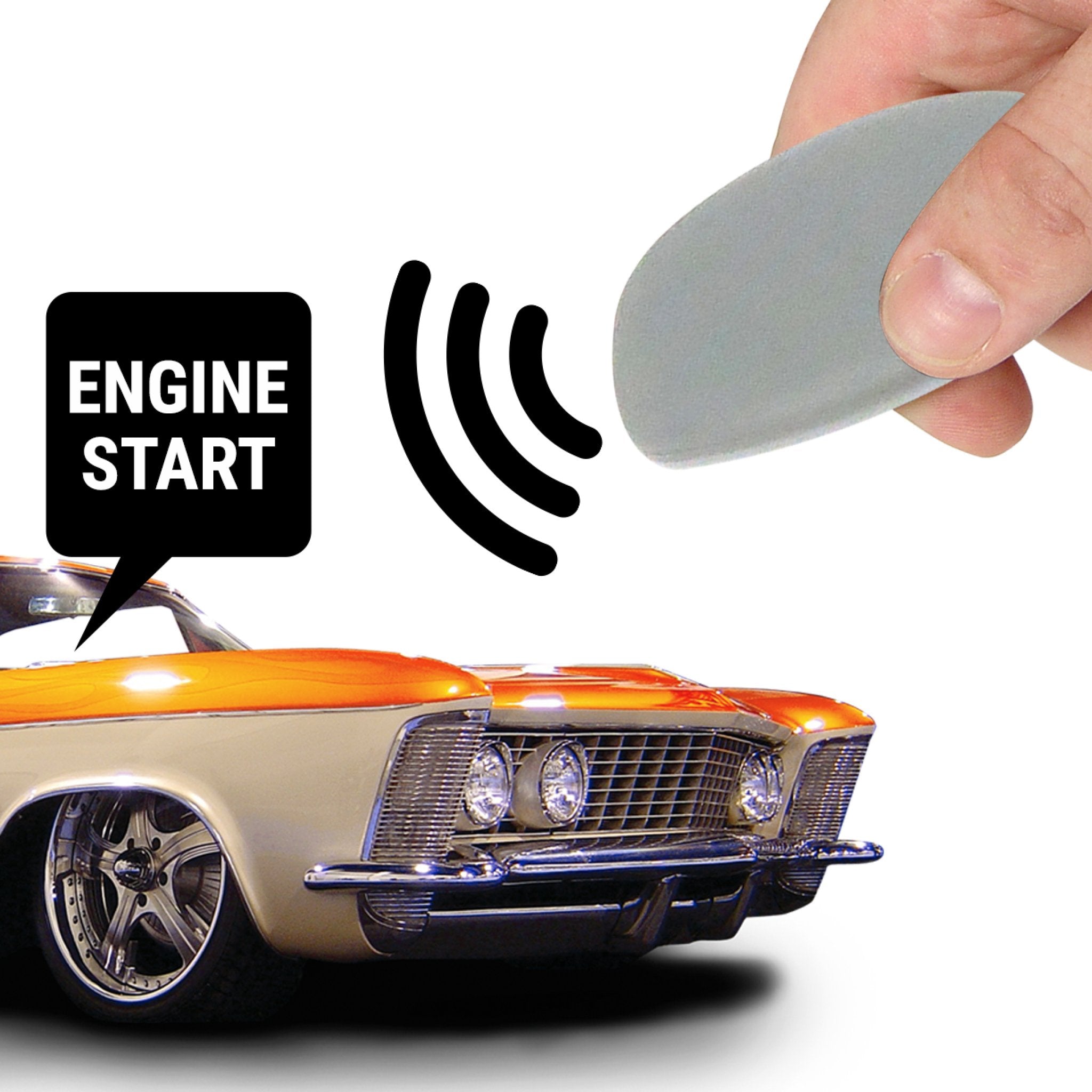 1904 Rambler Model J RFID Key FOB - Hands-Free Vehicle Immobilizer Anti-Theft Security System for Cars & Trucks | Prevent Auto Theft with Advanced RFID Technology | Ideal for Parking Lots, Garages & High-Crime Areas