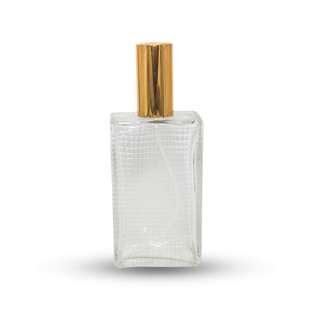 100ml Refillable Glass Bottle with Spray Pump & Cap - Perfect for DIY Perfume, Essential Oils, Lotion & Rose Water - Travel-Friendly Gold Container - Ideal for Home, Office & Travel Use