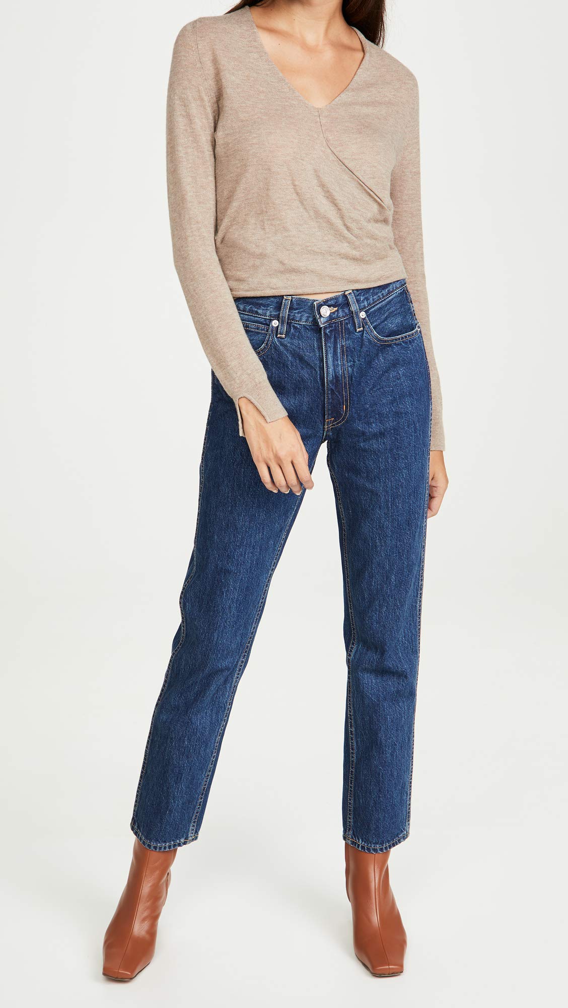 Women's Virginia Tapered Leg Jeans - High Waist Slim Fit Denim Pants for Casual & Work | Perfect for Office, Date Night & Everyday Wear