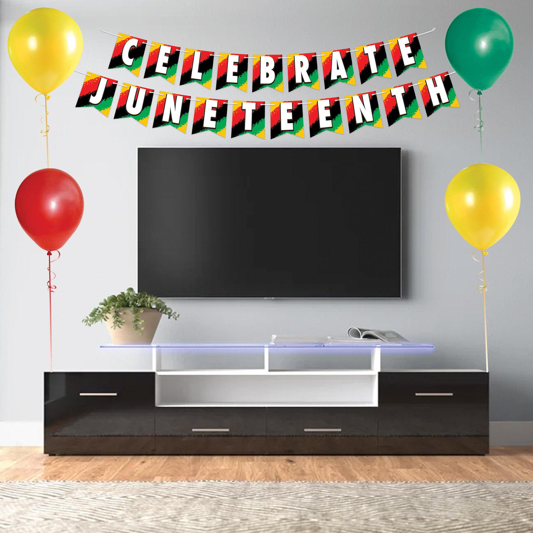 12 Pack Beistle Celebrate Juneteenth Streamers - Patriotic Party Decorations for Juneteenth Celebrations, African American History Month & Independence Day Events