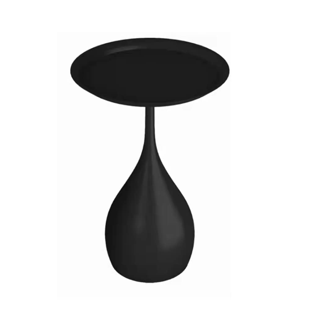 Modern Round Metal Side Table - 15.7