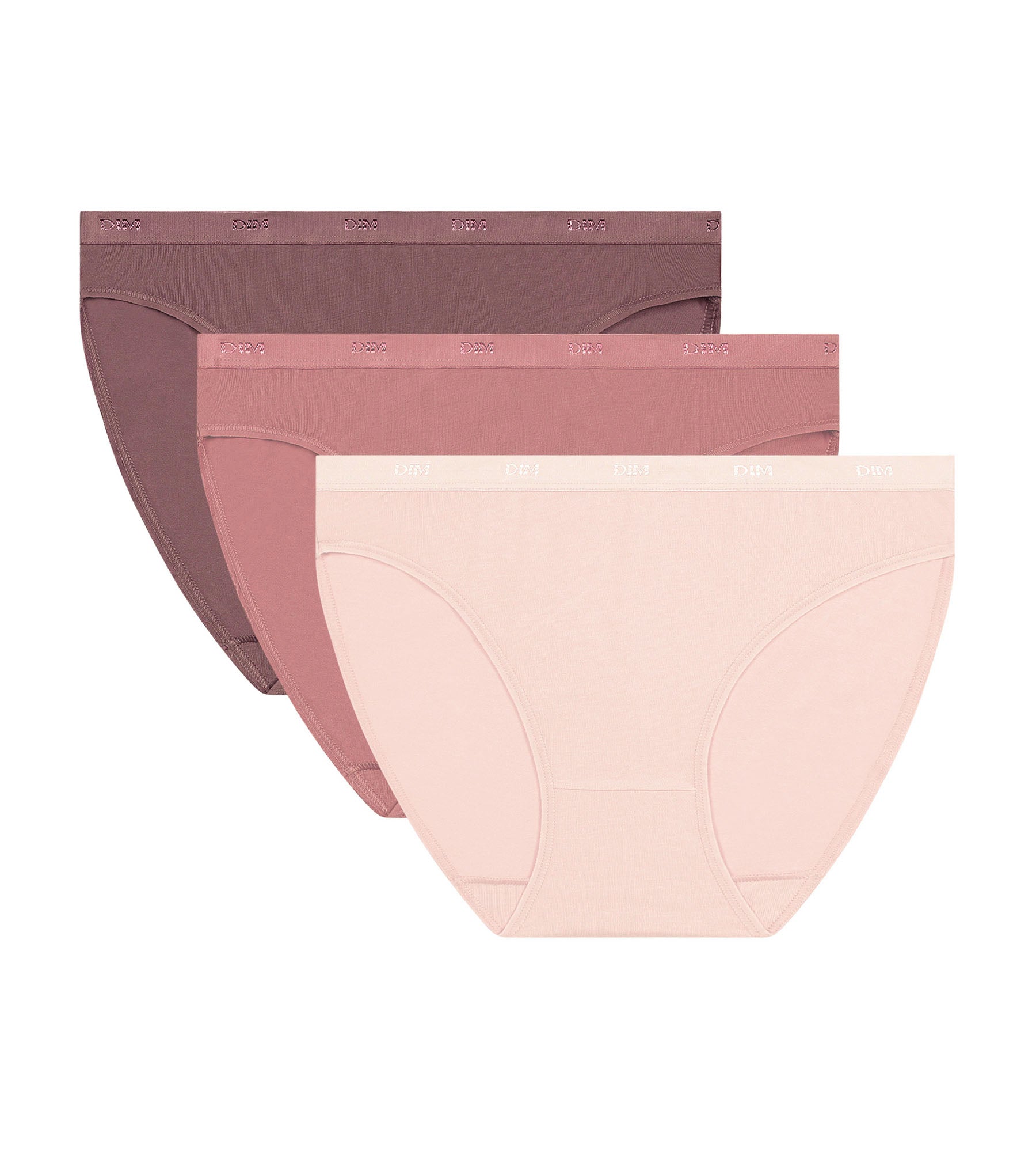 3 Pack Women's Cotton Stretch Underwear - Soft Pink Eco-Friendly Briefs with Pockets | Comfortable Everyday Wear for Work, Travel & Yoga