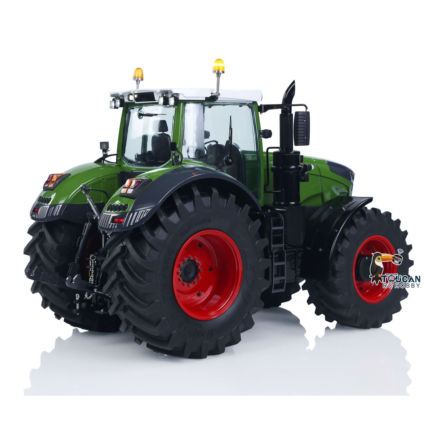 LESU AOUE 1050 1/14 Scale 4WD Metal Hydraulic RC Tractor - 4X4 Radio Control Vehicle with Light & Sound - Realistic Agricultural Toy Car for Hobbyists & Collectors - Perfect for Farm Simulation Play & RC Model Enthusiasts
