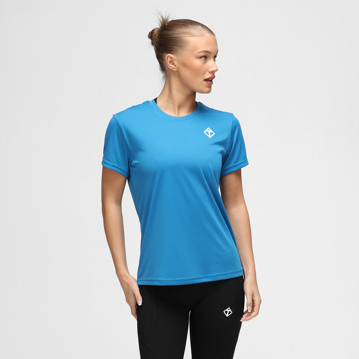 Blue Diamond Women's Technical T-Shirt - Moisture Wicking, Breathable & Quick-Dry Activewear for Running, Yoga & Gym Workouts