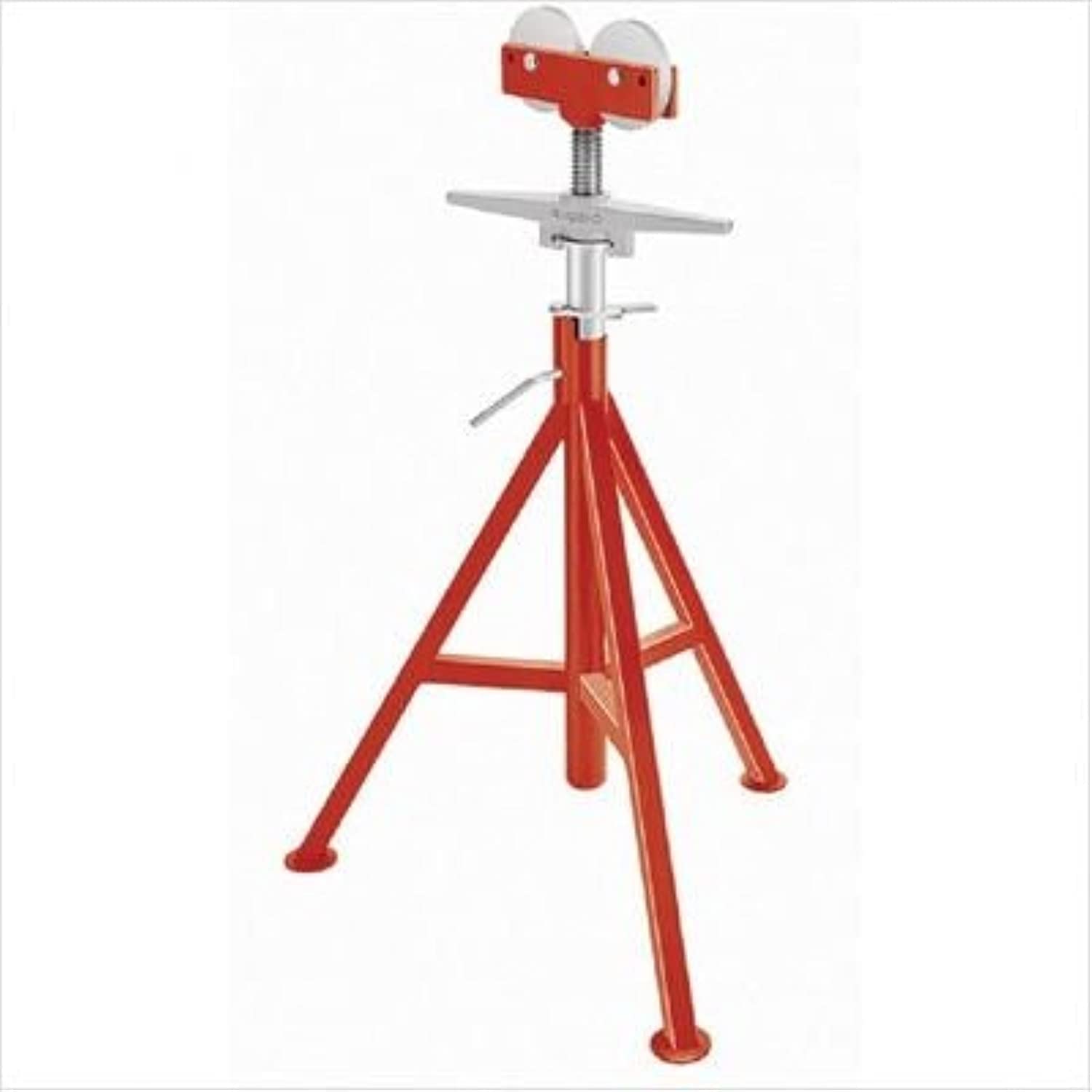 RIDGID 56682 Heavy-Duty Conveyor High Head Pipe Stand for Plumbing & Construction - Perfect for Pipe Support, Drain Cleaning, and Sewer Line Maintenance