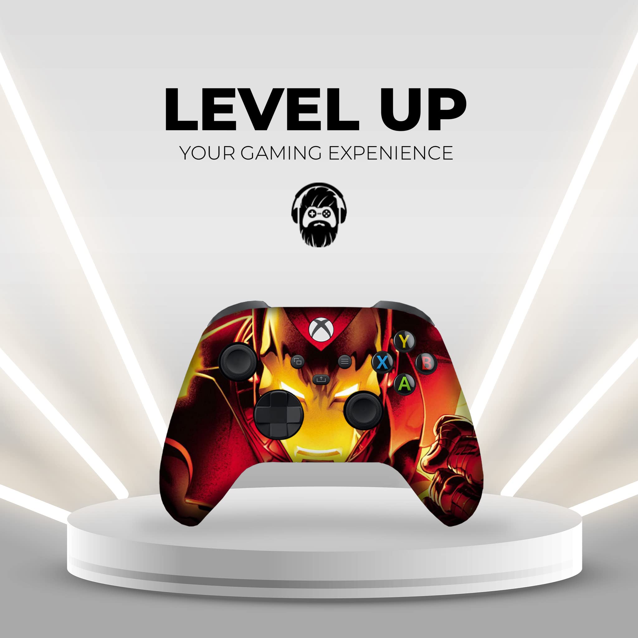 DreamController Ironman Custom Wireless Xbox Controller - Compatible with Xbox One & Xbox Series X/S - Permanently Hydro-Dipped in USA (Not Just a Skin) - Perfect for Gaming, Collecting & Marvel Fans