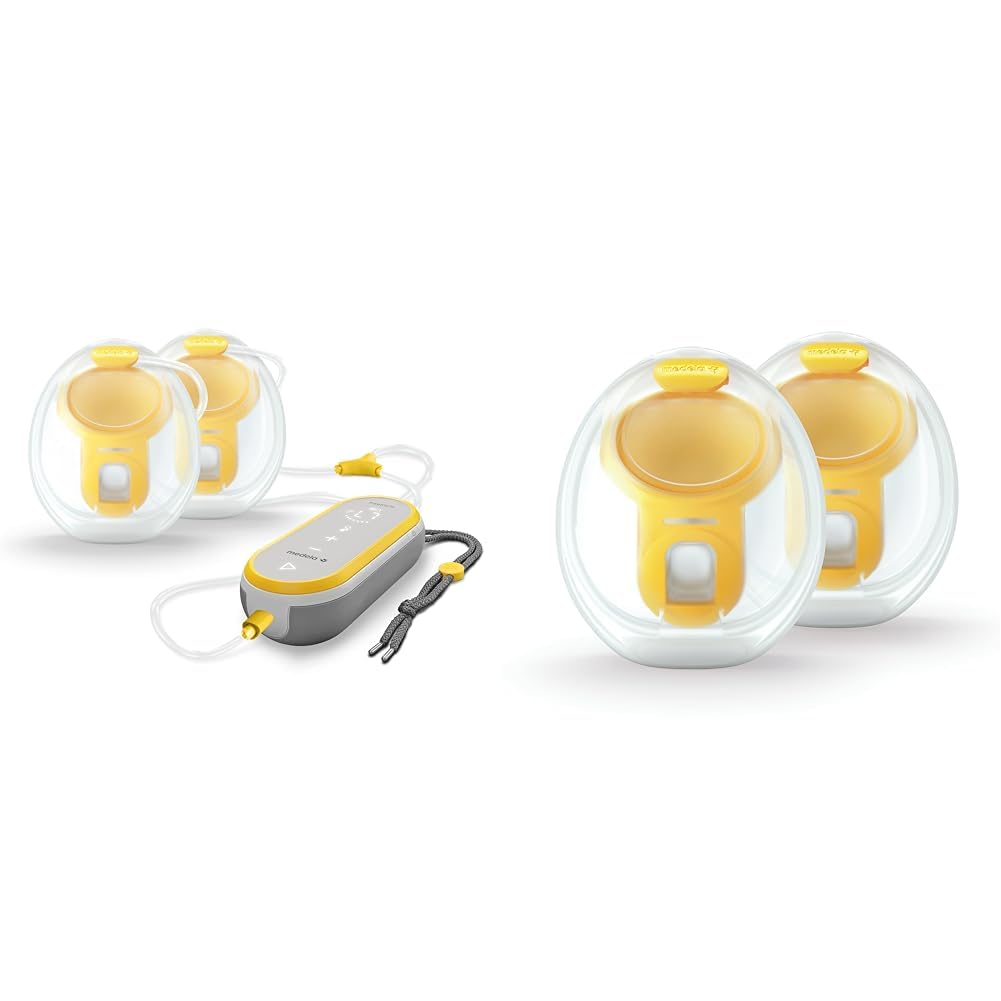 Medela Freestyle Hands-Free Breast Pump Bundle with Wearable Cups - Portable Electric Breast Pump for Nursing Moms - Includes Breast Shields, Bottles, Flex Connectors & Tubing - Perfect for Work, Travel & On-the-Go Pumping