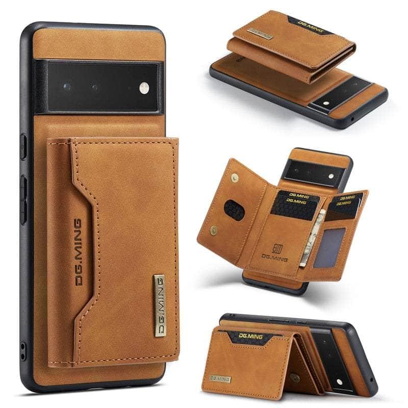 2 in 1 Detachable Pixel 7 Pro Card Holder Wallet Case - Slim Protective Phone Cover with RFID Blocking - Perfect for Travel, Work & Everyday Use