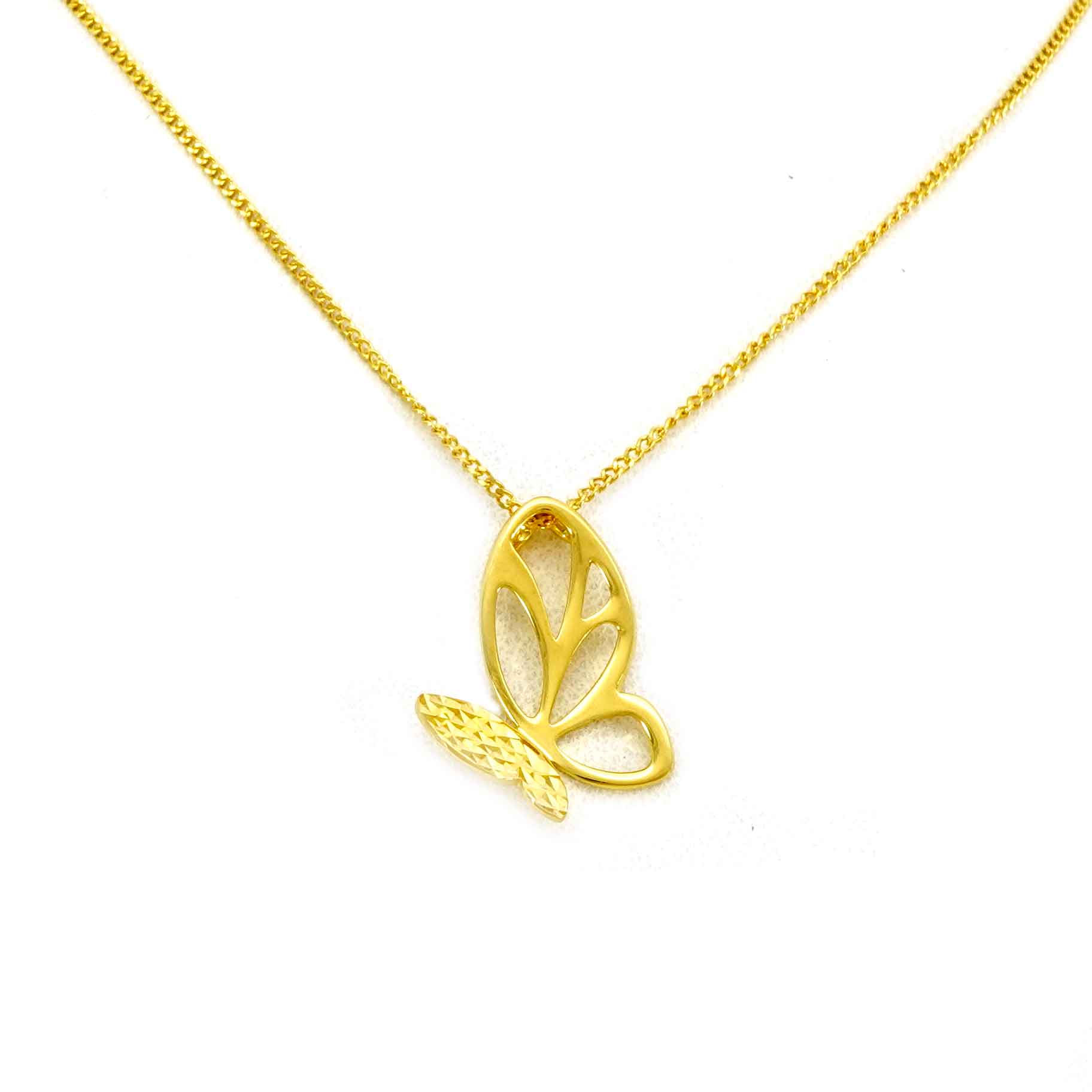 24K Gold Butterfly Necklace for Women - Elegant & Hypoallergenic Jewelry Gift for Birthday, Anniversary & Special Occasions