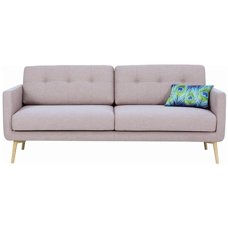 STREAM 3-Seater Sofa in Oak Brown | Royaal Range Collection | Perfect for Living Room, Lounge & Family Room Decor