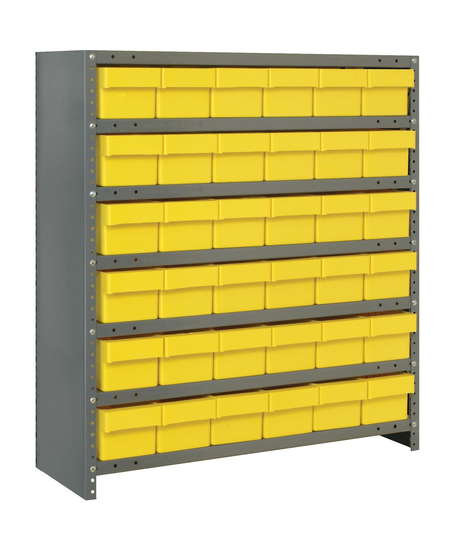 Quantum Storage Systems CL2439-603YL Heavy Duty Closed Shelving Unit with Super Tuff Euro Drawers - 24